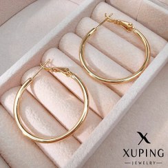 EB 1 Pair Stainless Steel Smooth Big Large Circle Hoop Dangle Earrings Women