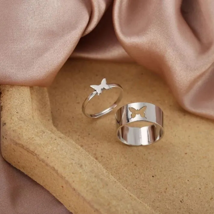 Butterfly Couple Ring