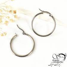 EB 1 Pair Stainless Steel Smooth Big Large Circle Hoop Dangle Earrings Women